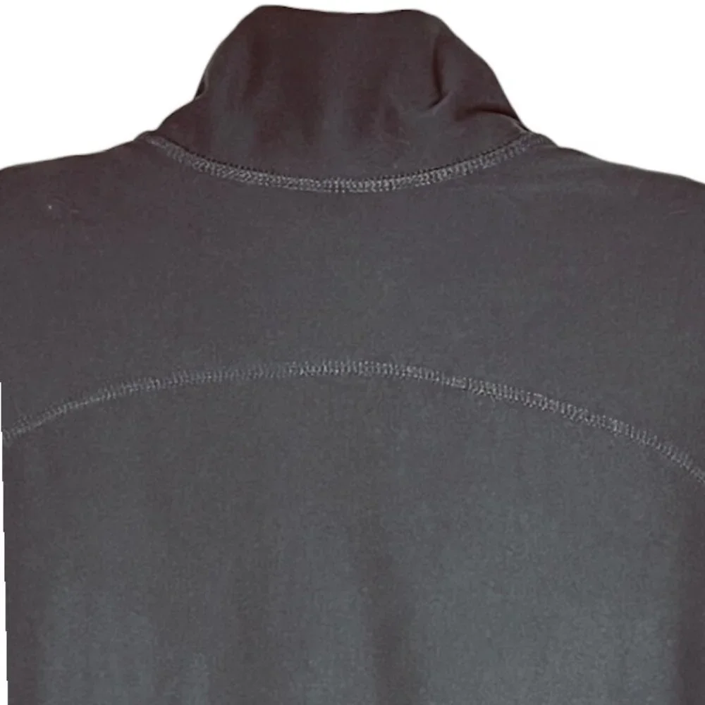 Eddie Bauer Motion High Neck Softshell Full Zip Jacket Thumbholes - Black - XL
